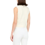 Top donna in lana con strass