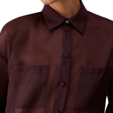 Camicia donna in organza