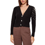Cardigan donna con dettaglio gioiello