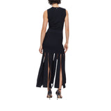Abito donna in maglia con frange