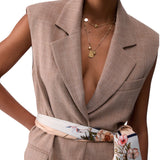 Gilet donna  con foulard