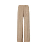 Pantaloni donna palazzo in tessuto mélange