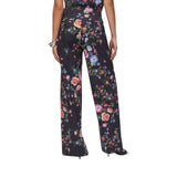 Pantaloni donna straight a fiori