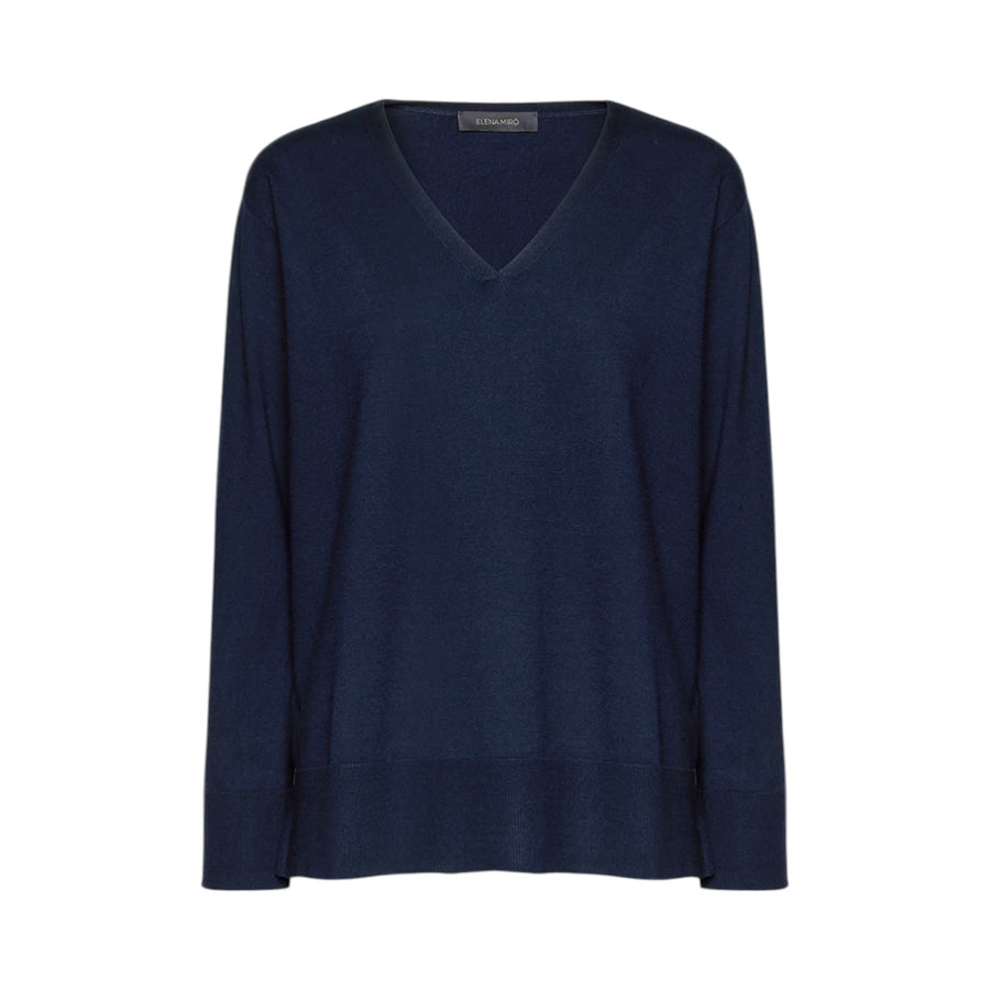 Maglia donna con scollo a V