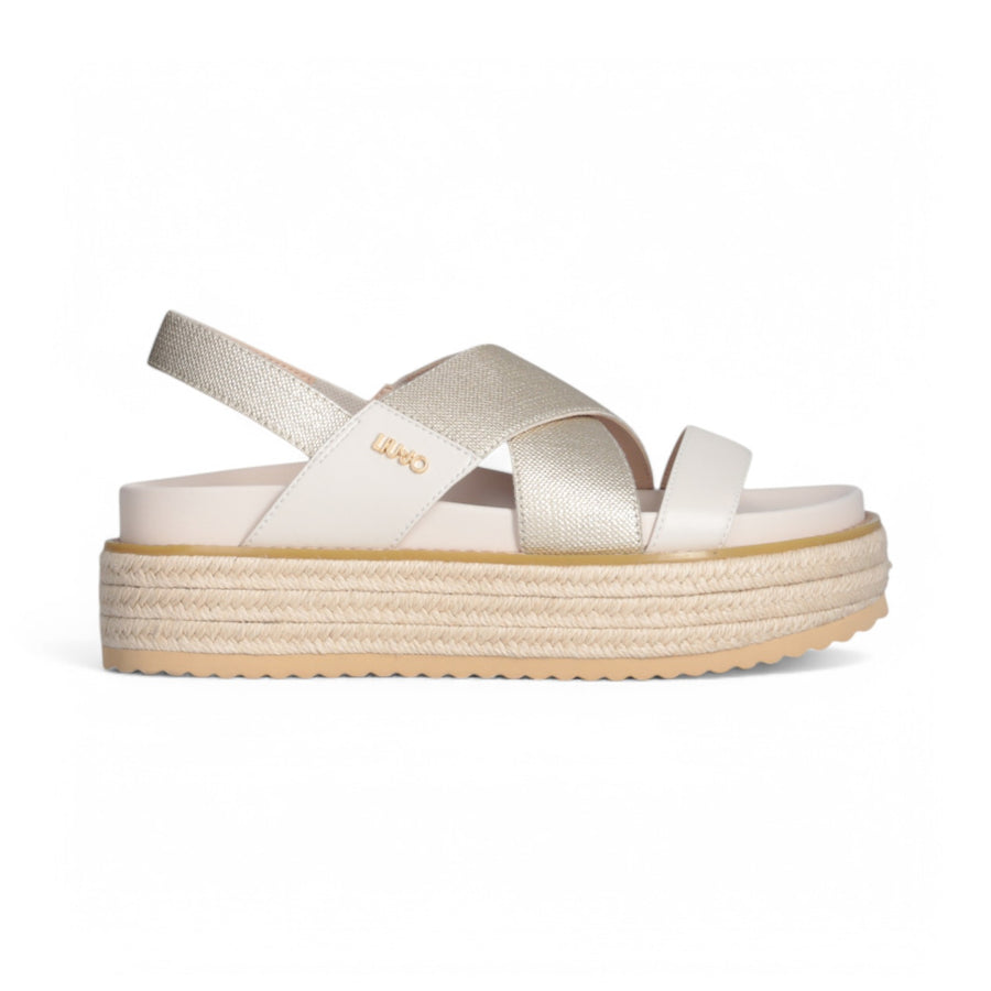 Sandali donna platform intrecciati