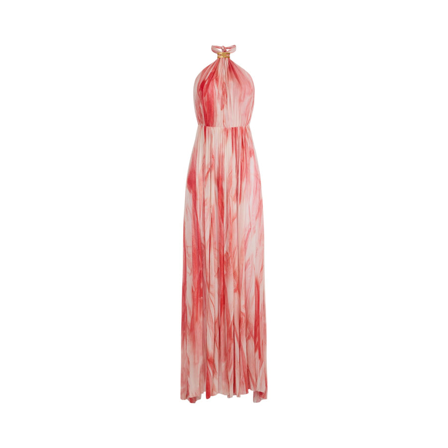 Abito donna Red Carpet in viscosa con stampa tulle