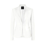 Giacca donna elegante in tessuto diagonale