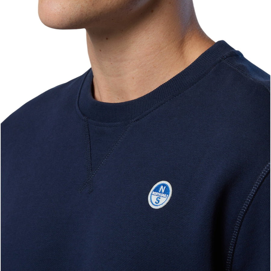 Felpa con patch logo uomo