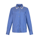 Camicia donna con colletto removibile