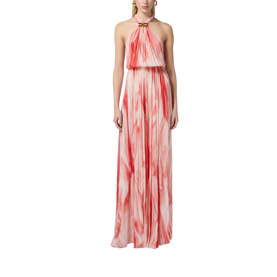 Abito donna Red Carpet in viscosa con stampa tulle