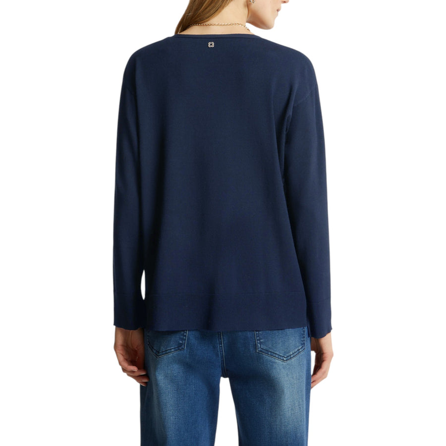 Maglia donna con scollo a V