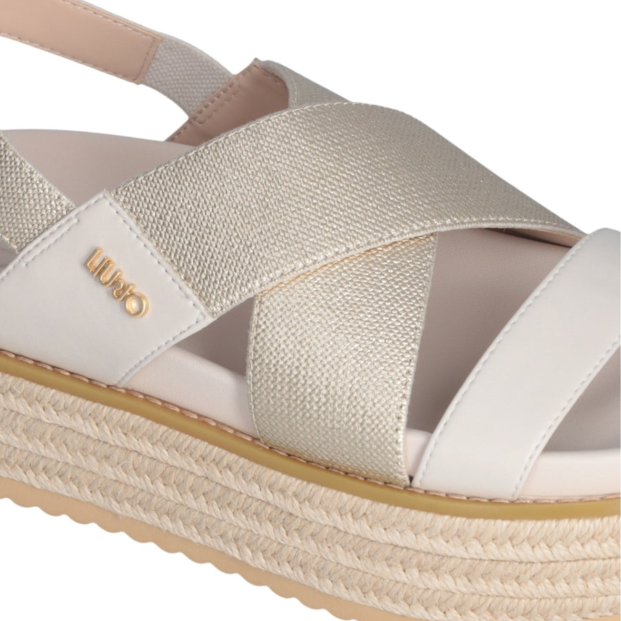 Sandali donna platform intrecciati