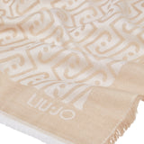Foulard donna con logo jacquard