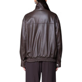 Giacca donna di vera pelle con tasche