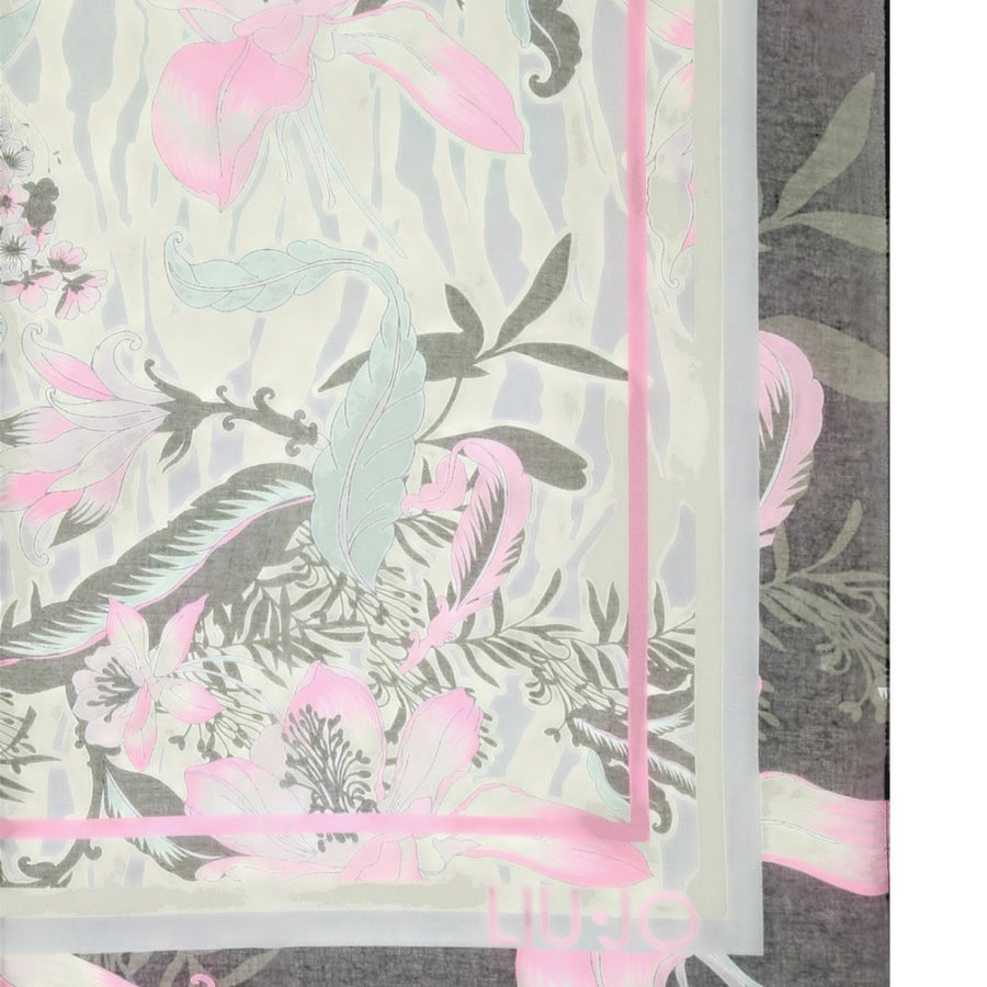Foulard donna con stampa floreale