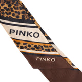 Foulard donna sottile con stampa leopardata