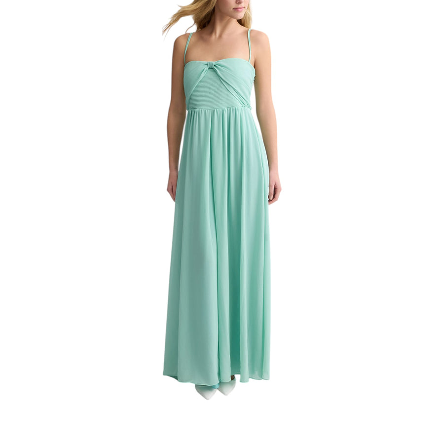 Abito donna lungo elegante verde acqua