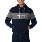 Felpa uomo hoodie con maxi riga