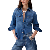 Camicia donna in denim