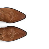 Stivaletti donna texani in suede