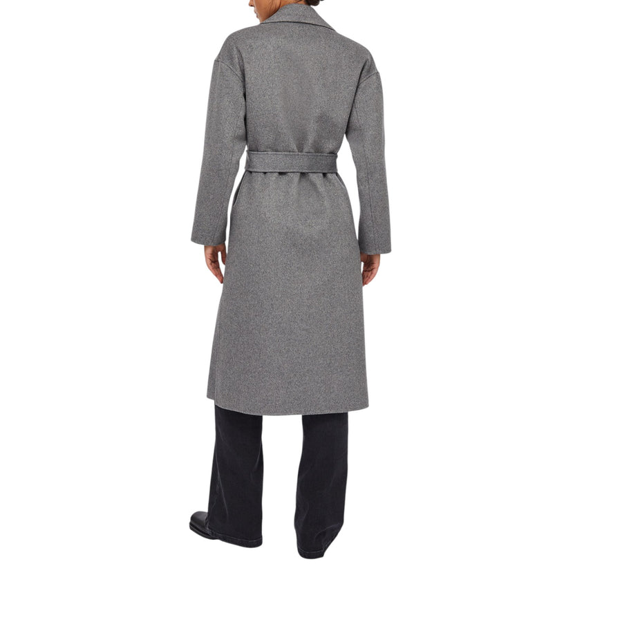 Cappotto donna in lana con cintura