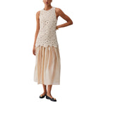Abito donna lungo in macramè