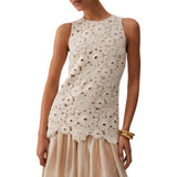 Abito donna lungo in macramè