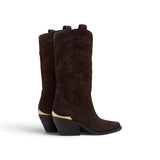 Stivali donna texani in suede