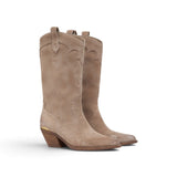 Stivali donna texani in suede