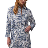 Camicia donna in popeline stampato