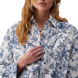 Camicia donna in popeline stampato