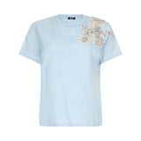 T-shirt donna con ricamo gioiello
