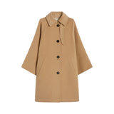 Cappotto donna in doppio drap di lana