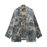 Giacca donna kimono stampata