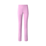 Pantalone donna con piega in lino e viscosa stretch