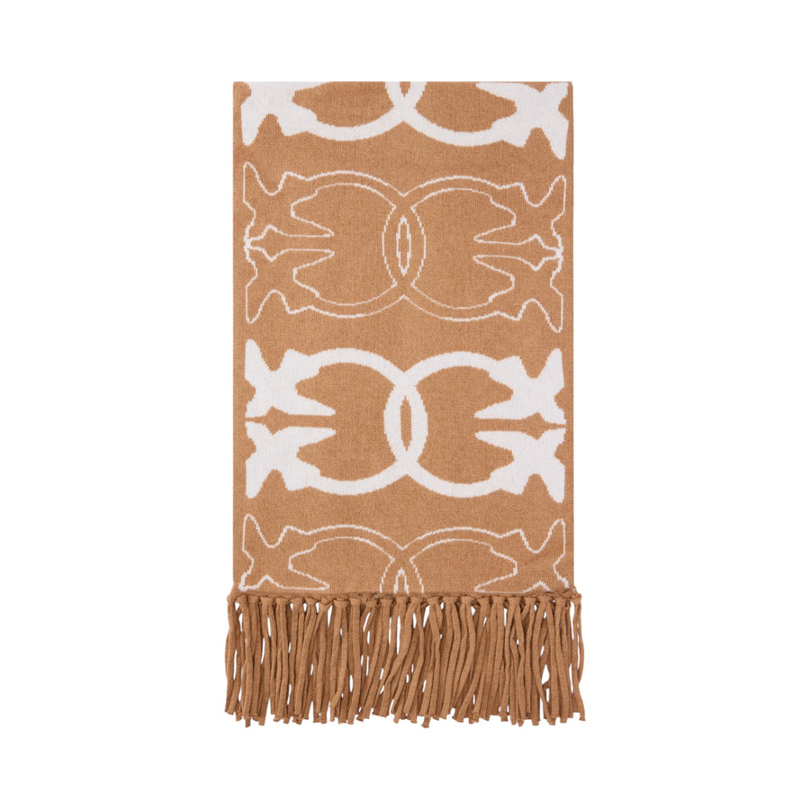 Sciarpa donna con logo Love Birds jacquard