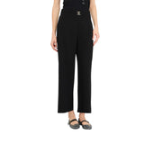Pantaloni donna cropped con cintura