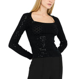 Maglia donna con paillettes