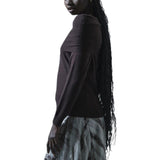 Maglia donna off shoulder in misto lana