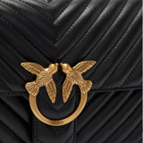Borsa media a tracolla Love Bag One Chevron
