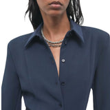 Camicia donna strutturata in tela