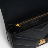 Borsa donna a tracolla piccola Love Bag in nappa trapuntata chevron