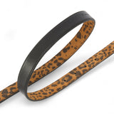 Cintura donna con stampa leopardata e fibbia Love Birds 2 cm