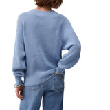 Maglia donna con ricamo in rafia