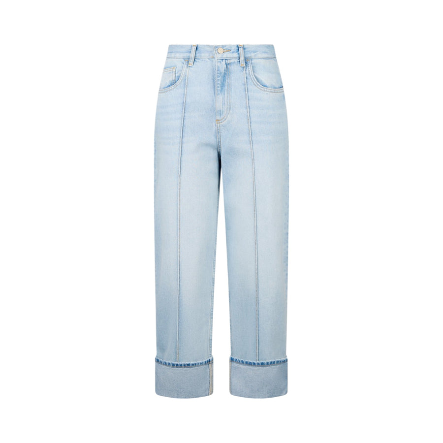 Jeans donna straight cropped