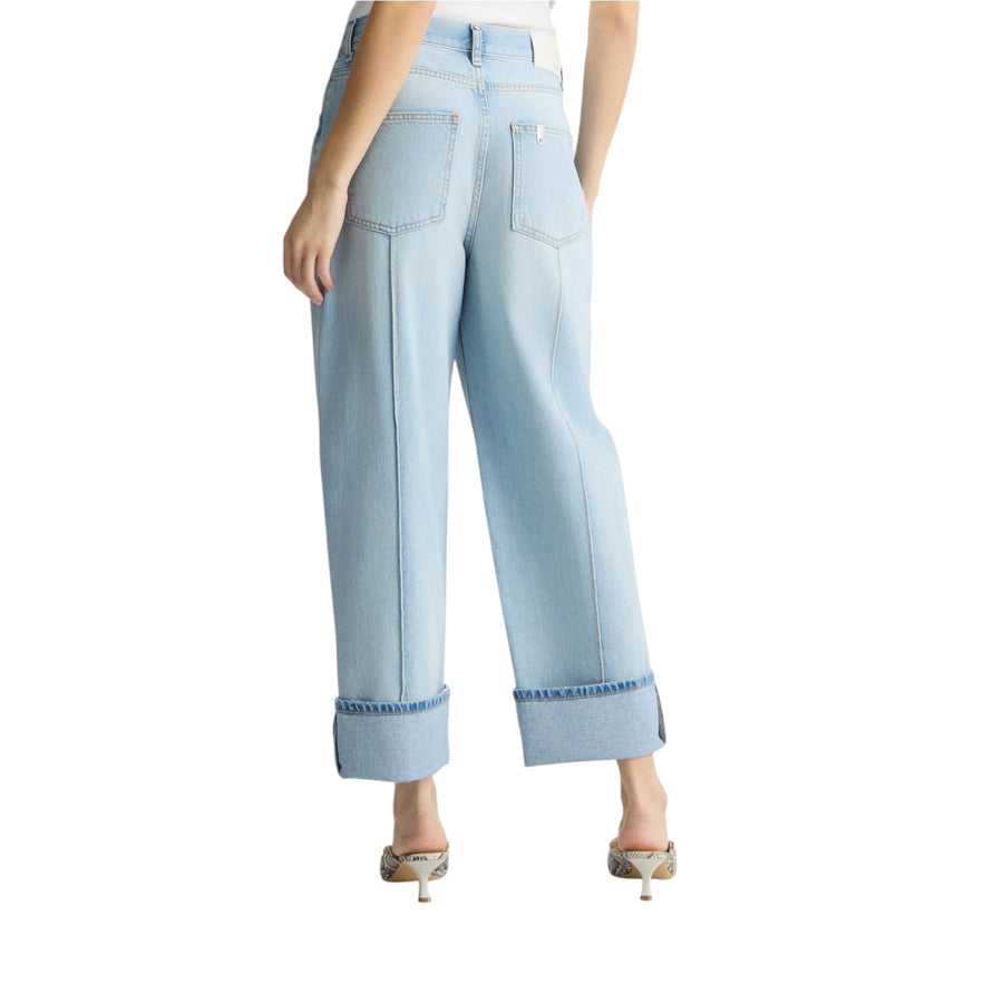 Jeans donna straight cropped