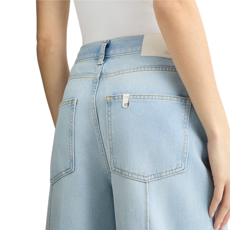 Jeans donna straight cropped
