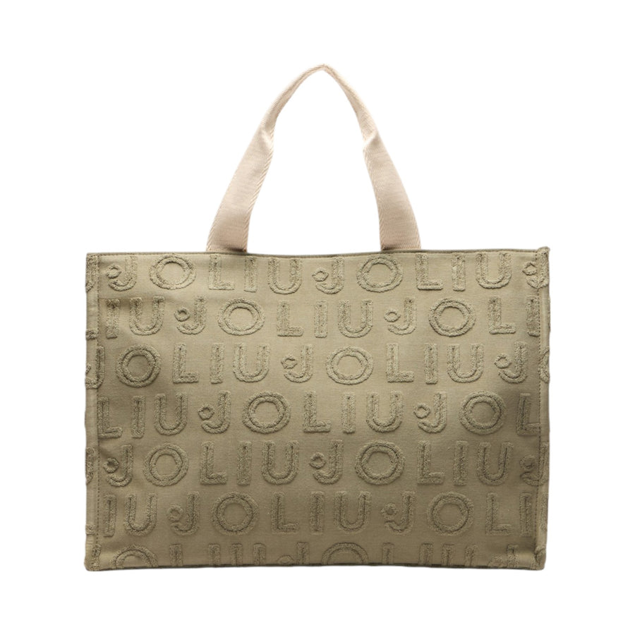 Borsa donna jacquard con logo