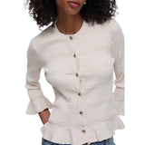 Cardigan donna con volant