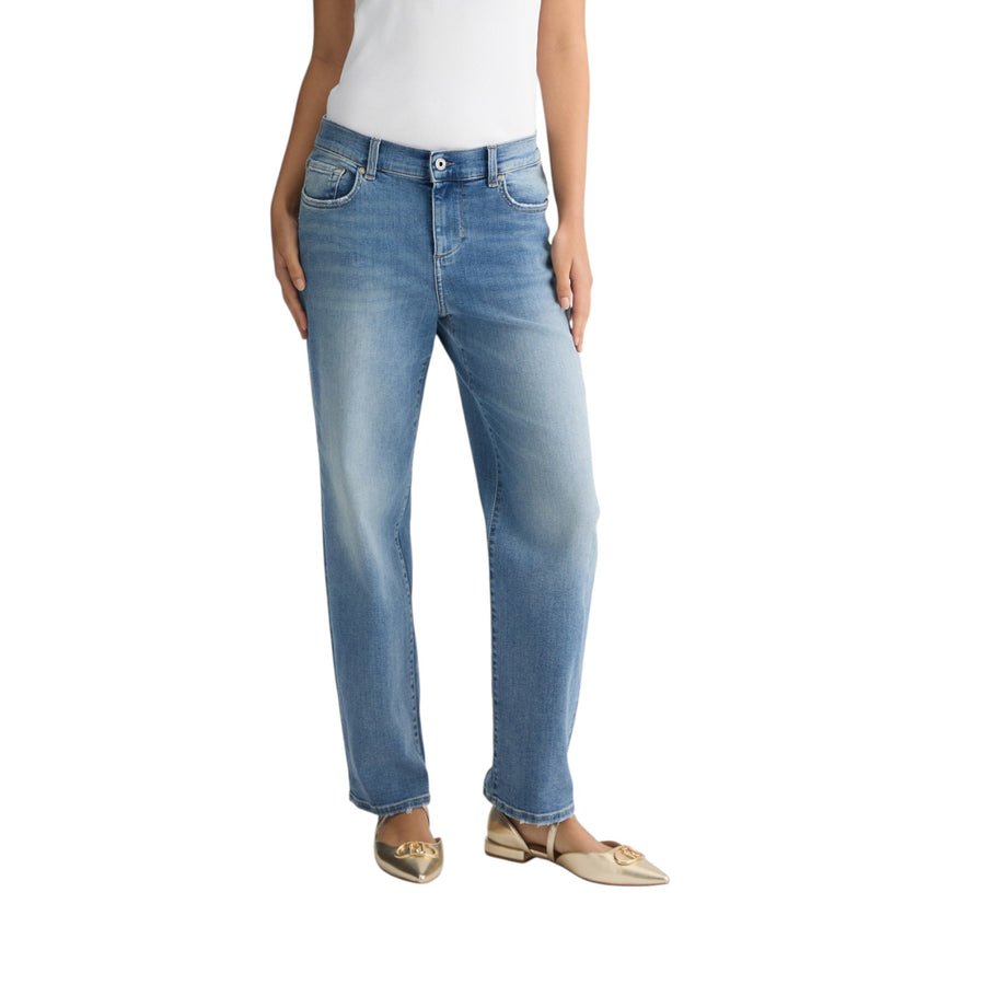 Jeans donna boyfriend a vita bassa